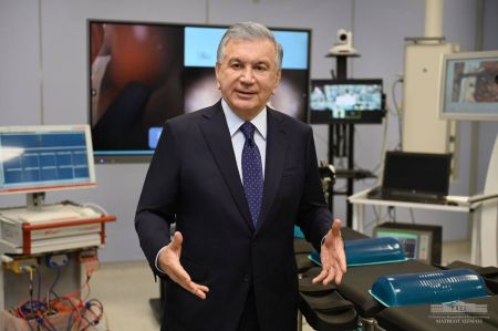 Uzbek President Visits New Medical Centres Uzbek President Visits New Medical Centres
