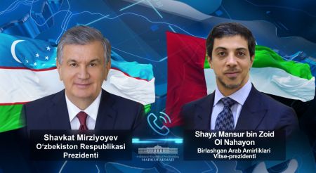 O‘zbekiston Prezidenti BAA vitse-prezidenti bilan strategik sheriklik munosabatlarini yanada mustahkamlash masalalarini muhokama qildi