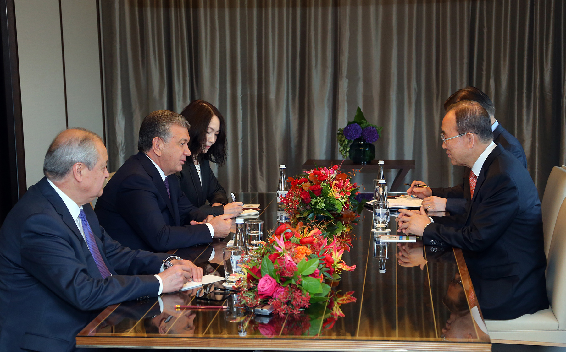 Shavkat Mirziyoyev met with Ban Ki-moon