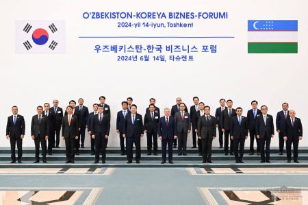 Presidents of the Republic of Uzbekistan and the Republic of Korea Participate in Joint Business Forum