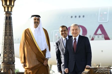 Қатар Давлати Амири Самарқандга келди Қатар Давлати Амири Самарқандга келди