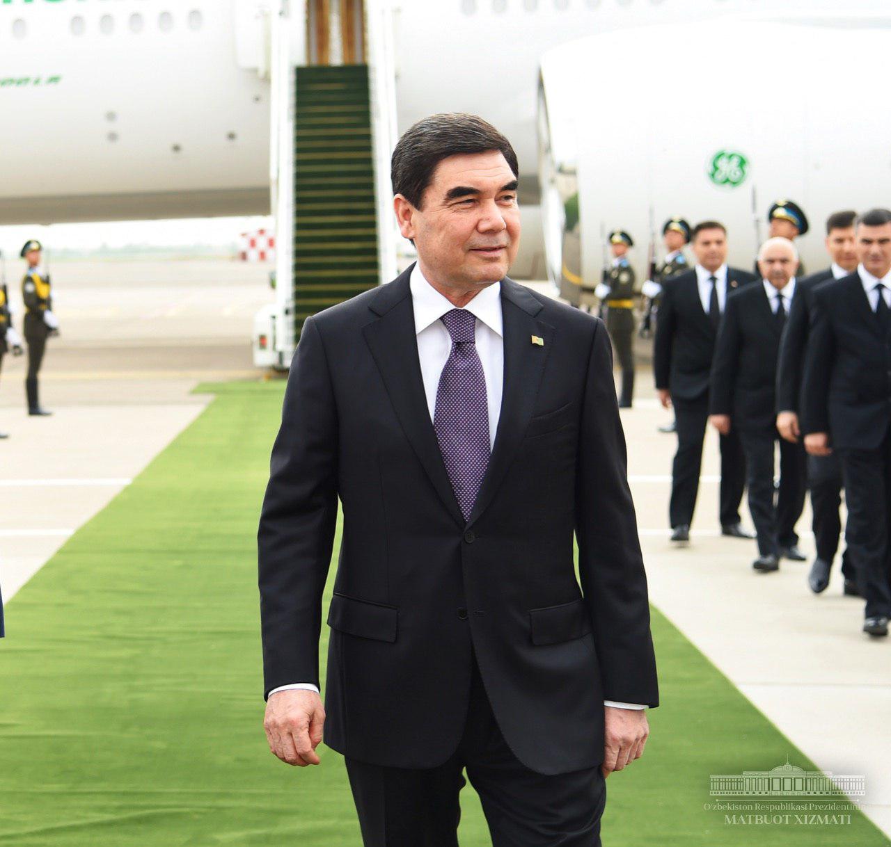 President of Turkmenistan arrives in Tashkent