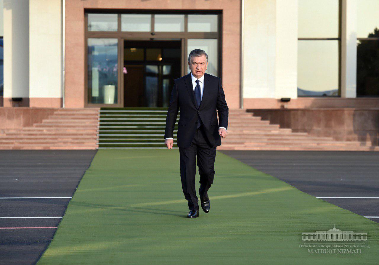 President Shavkat Mirziyoyev departed for Kyrgyzstan