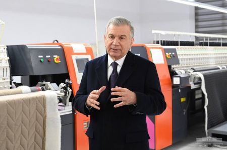 President Visits New Industrial Zone in Namangan