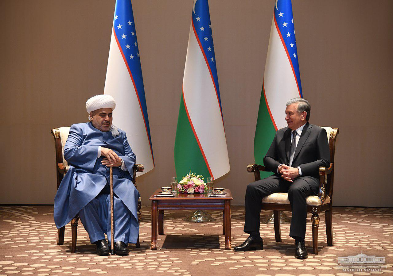 O‘zbekiston Prezidenti Kavkaz musulmonlari idorasi raisi bilan uchrashdi