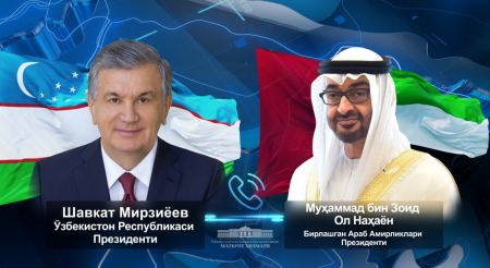 Ўзбекистон Президенти БАА Президенти билан телефон орқали мулоқот қилди