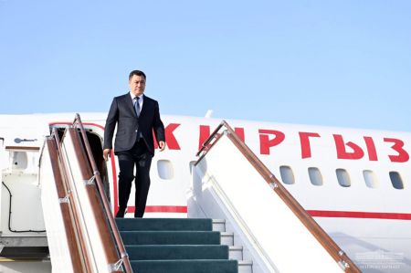 President of Kyrgyzstan Arrives in Samarkand President of Kyrgyzstan Arrives in Samarkand