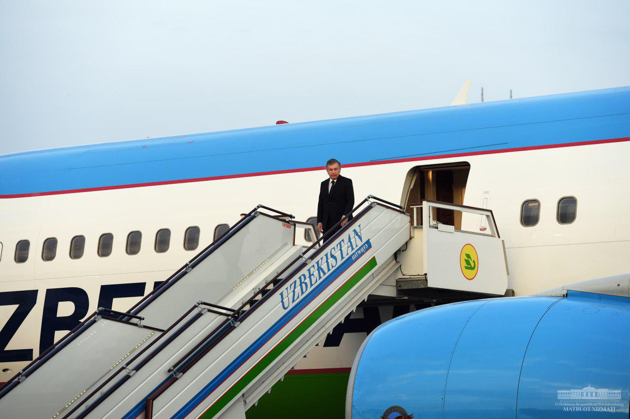 The President returns to Tashkent The President returns to Tashkent