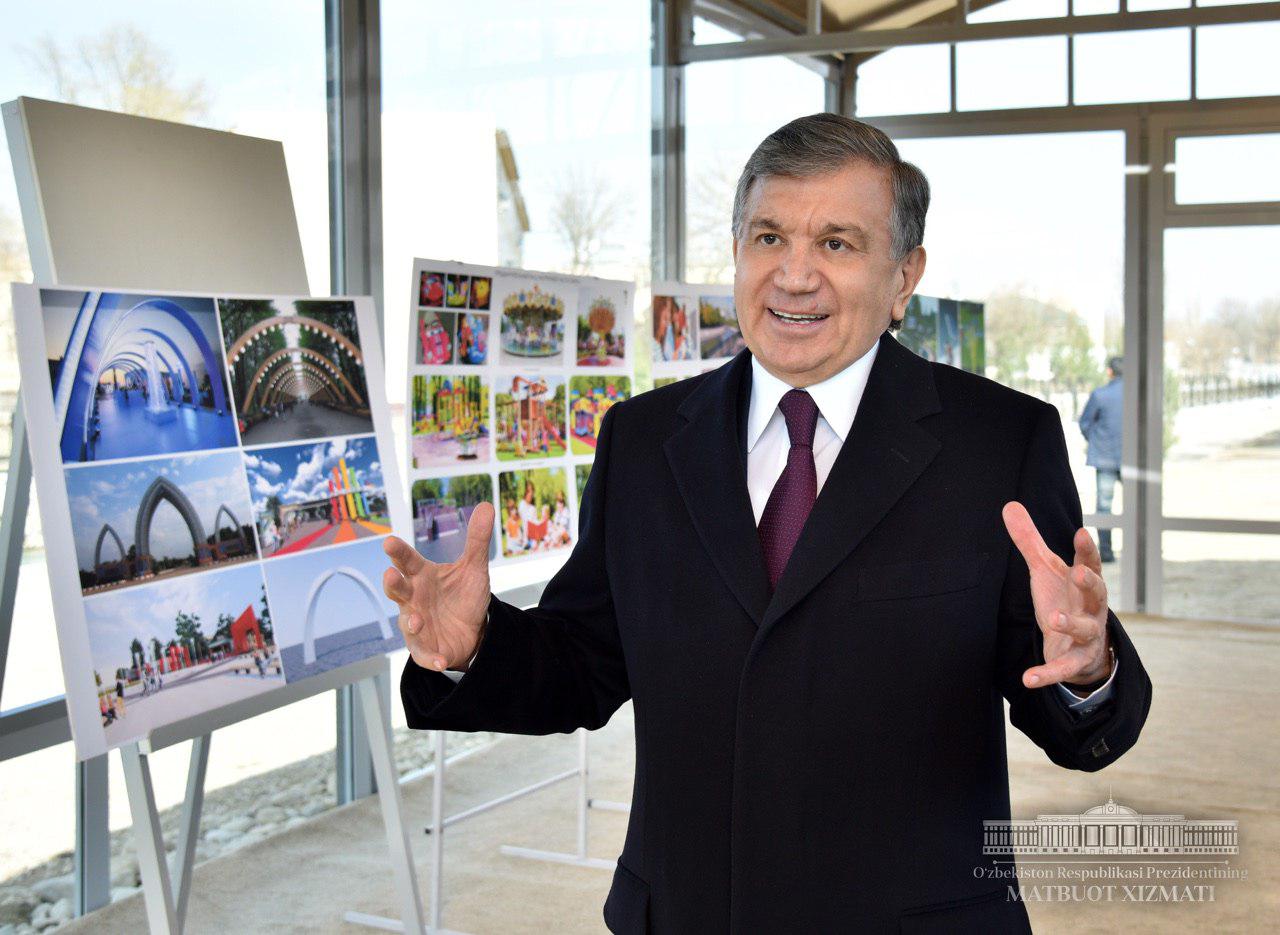 President visits Almazar District of Tashkent