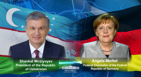 President of Uzbekistan and Chancellor of Germany Discuss Unfolding Situation in the Region President of Uzbekistan and Chancellor of Germany Discuss Unfolding Situation in the Region