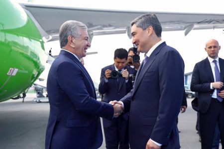 President of Uzbekistan arrives in Kazakhstan