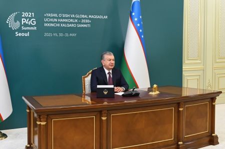 President of Uzbekistan Takes Part in the «Partnering For Green Growth and the Global Goals 2030» International Summit