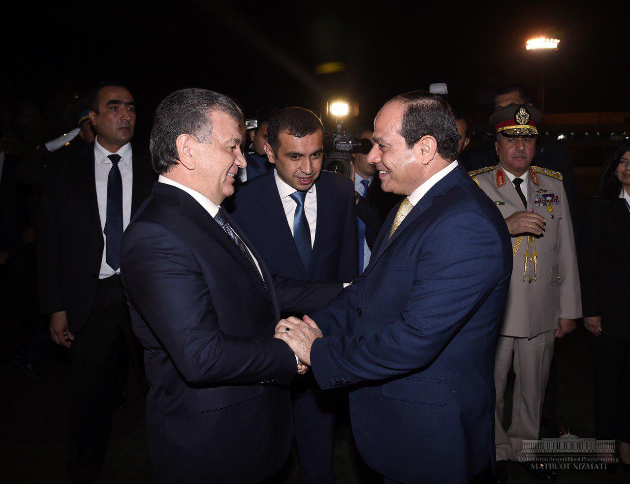 President of Egypt arrives in Uzbekistan President of Egypt arrives in Uzbekistan