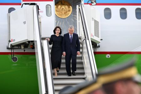President of Uzbekistan arrives on an official visit to Slovenia 