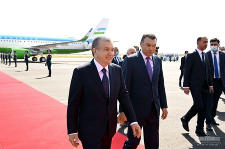 President Arrives in Tajikistan President Arrives in Tajikistan