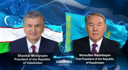 President of Uzbekistan holds a phone conversation with the first President of Kazakhstan 