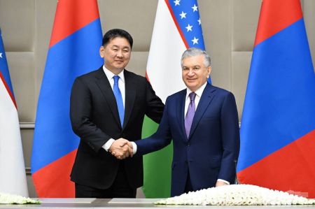 O‘zbekiston va Mo‘g‘uliston Prezidentlari muzokaralarning amaliy natijalaridan mamnunligini bildirdilar