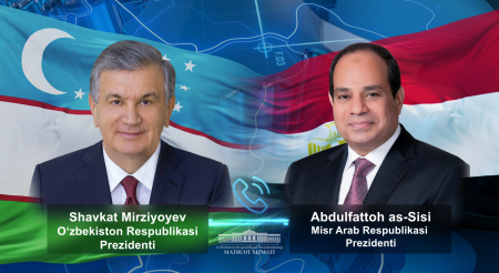 O‘zbekiston Prezidenti Misr yetakchisini saylovdagi ishonchli g‘alabasi bilan tabrikladi