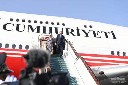 President of Turkey Arrives in Uzbekistan President of Turkey Arrives in Uzbekistan