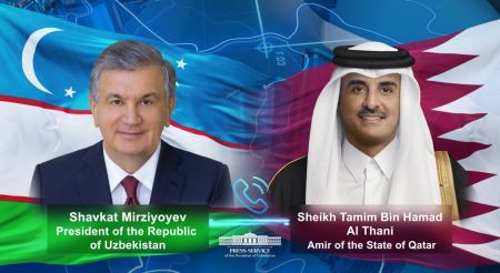 Leaders of Uzbekistan and Qatar review prospects of expanding strategic partnership