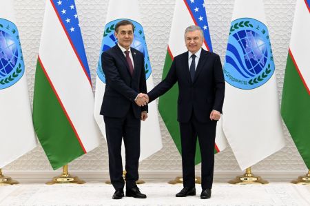 Президент Узбекистана принял генерального секретаря ШОС