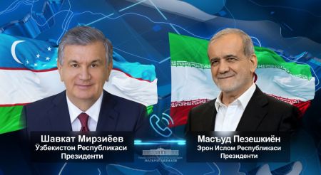 Ўзбекистон ва Эрон етакчилари икки томонлама муносабатларнинг долзарб масалаларини кўриб чиқдилар