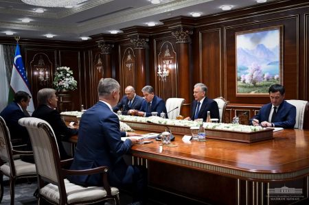 President of the Republic of Uzbekistan receives delegation of the Russian Federation