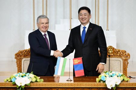 Лидеры Узбекистана и Монголии подвели итоги плодотворных переговоров