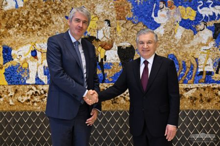 President of Uzbekistan Meets Lactalis CEO