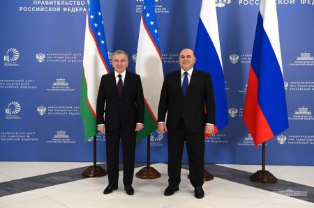 Президент Узбекистана провел переговоры с Председателем Правительства России