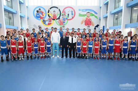Bakhodir Jalolov’s Boxing School Opened Bakhodir Jalolov’s Boxing School Opened