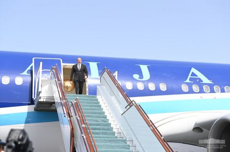 President of Azerbaijan Arrives in Samarkand President of Azerbaijan Arrives in Samarkand
