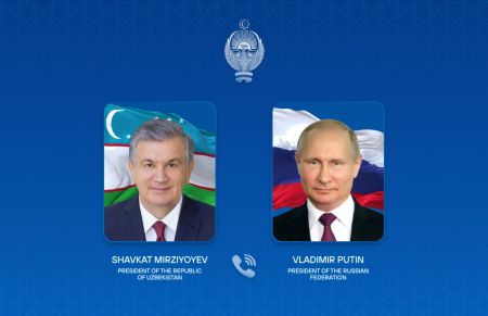 The Presidents of Uzbekistan and Russia hold a telephone conversation