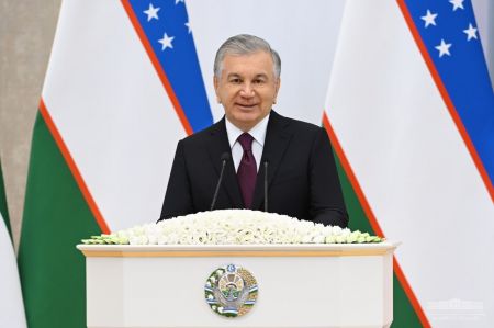 Выступление Президента Республики Узбекистан Шавката Мирзиёева на церемонии запуска крупных совместных проектов в сфере “зеленой” энергетики
