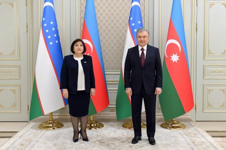 O‘zbekiston Prezidenti Ozarbayjon Parlamenti raisini qabul qildi