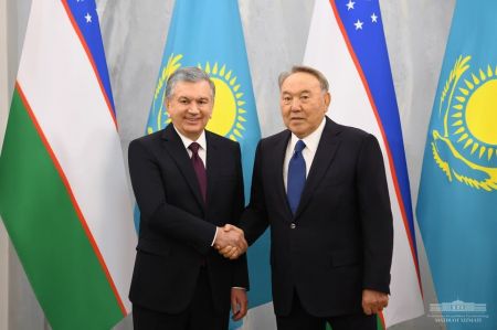 Shavkat Mirziyoyev Meets with Nursultan Nazarbayev