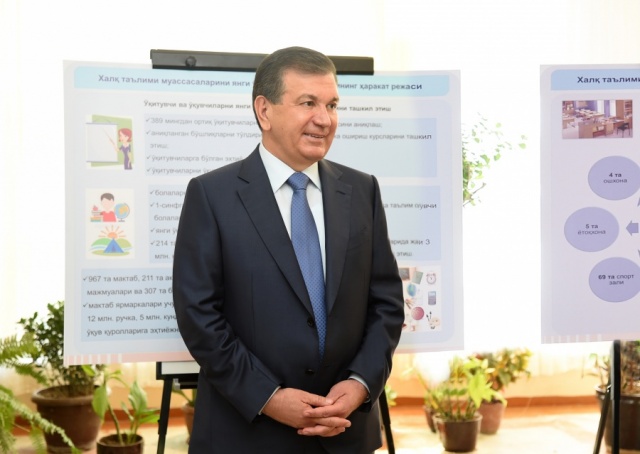 President visited the general educational school No.78 in Uchtepa district of Tashkent