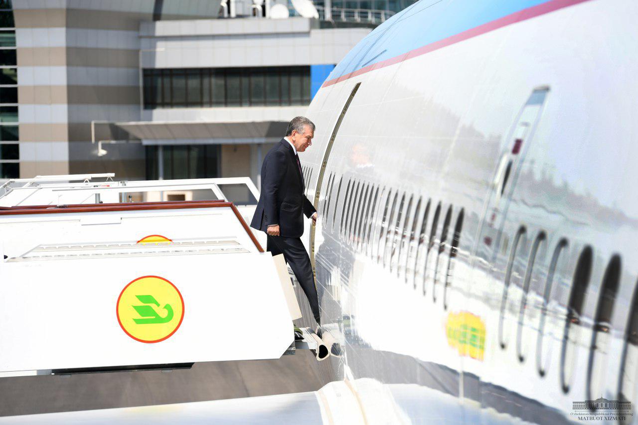 Shavkat Mirziyoyev leaves for Belarus Shavkat Mirziyoyev leaves for Belarus