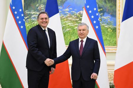President of Uzbekistan receives French delegation 