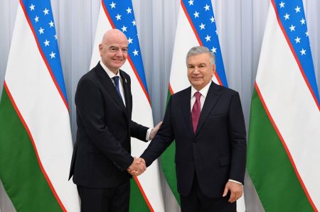 President of Uzbekistan receives FIFA President