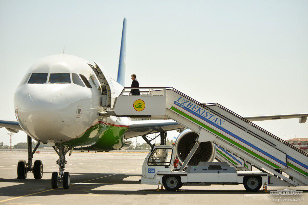 The President leaves for Samarkand The President leaves for Samarkand