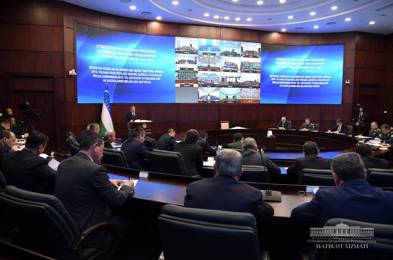 The Security Council meeting is held under the chairmanship of the President