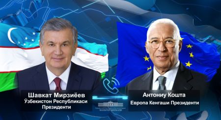 Ўзбекистон Президенти Европа Кенгаши раҳбари билан кўп қиррали ҳамкорликни янада кенгайтириш масалаларини муҳокама қилди