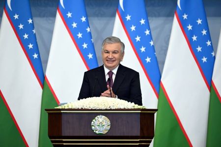 Выступление Президента Республики Узбекистан Шавката Мирзиёева на церемонии открытия игр Президентской Олимпиады