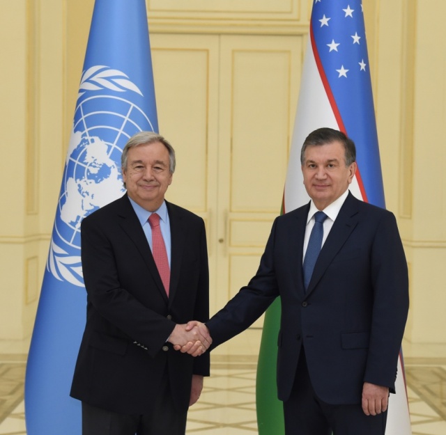 President Shavkat Mirziyoyev held a meeting with UN Secretary-General