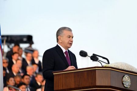 Ўзбекистон Республикаси Президенти Шавкат Мирзиёевнинг Ўзбекистон Республикаси давлат мустақиллигининг ўттиз тўрт йиллигига бағишланган тантанали маросимдаги нутқи