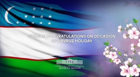 Sincere congratulations of foreign partners in connection with Navruz holiday