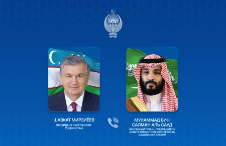 Президент Узбекистана провел телефонный разговор с Наследным принцем Саудовской Аравии