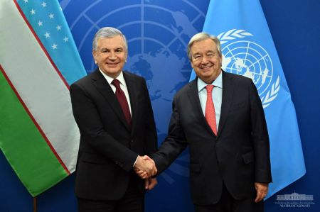 Президент Узбекистана обсудил с Генеральным секретарем ООН приоритеты дальнейшего развития сотрудничества