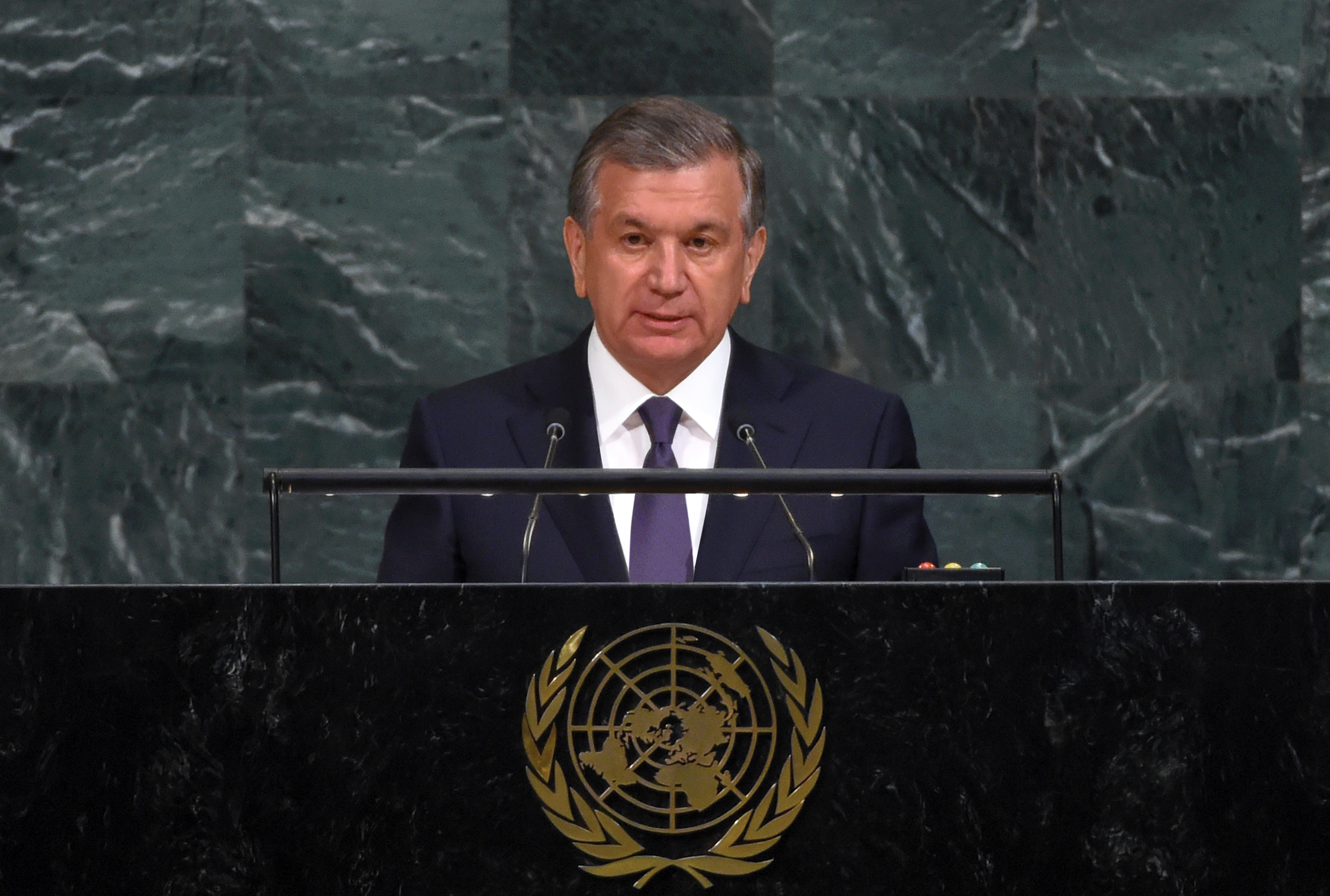 O‘zbekiston Prezidenti Shavkat Mirziyoyev BMT Bosh Assambleyasining 72-sessiyasida nutq so‘zladi